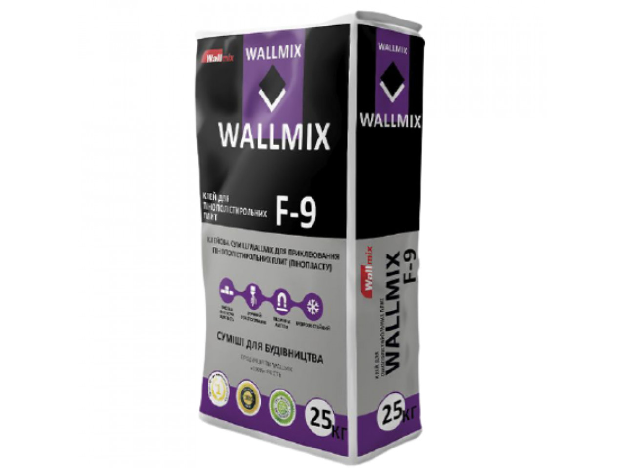 Клеюча суміш Wallmix F-9 25 кг (приклеювання)