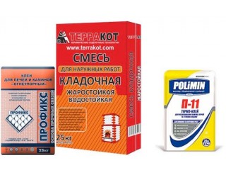 Клей для каминов и печей