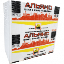 Пінопласт М-25 BUILDER АЛЬЯНС 1x1 м 9 кг/м3 (20 мм)