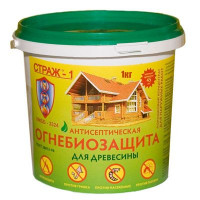 Огнебиозащита Страж-1 ХМББ сухая смесь (ведро 1 кг)