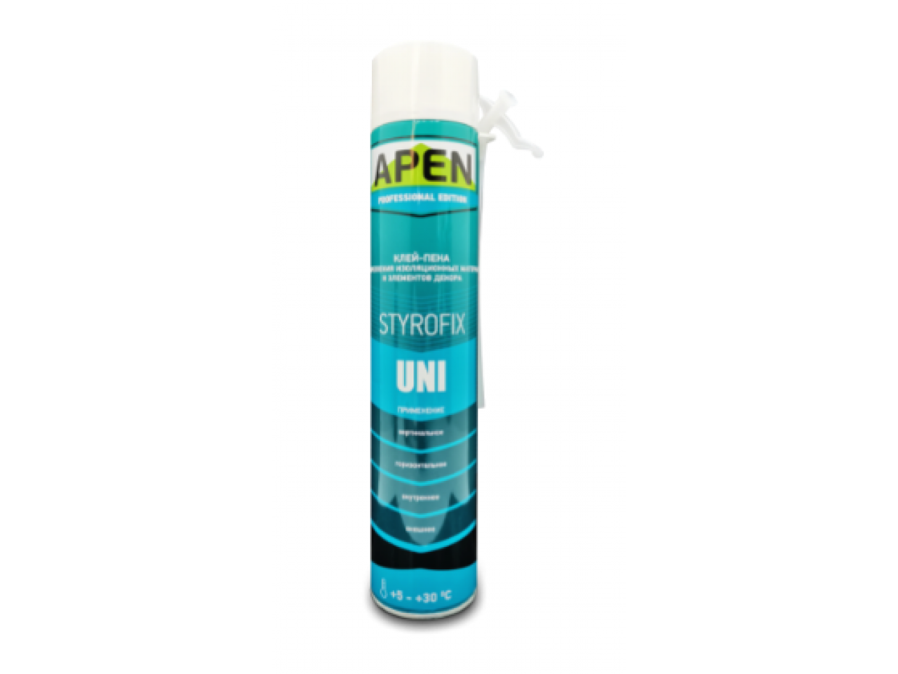 Піна-клей для теплоізоляційних плит APEN Styrofix Uni (Апен Стирофікс Уні) 750 мл