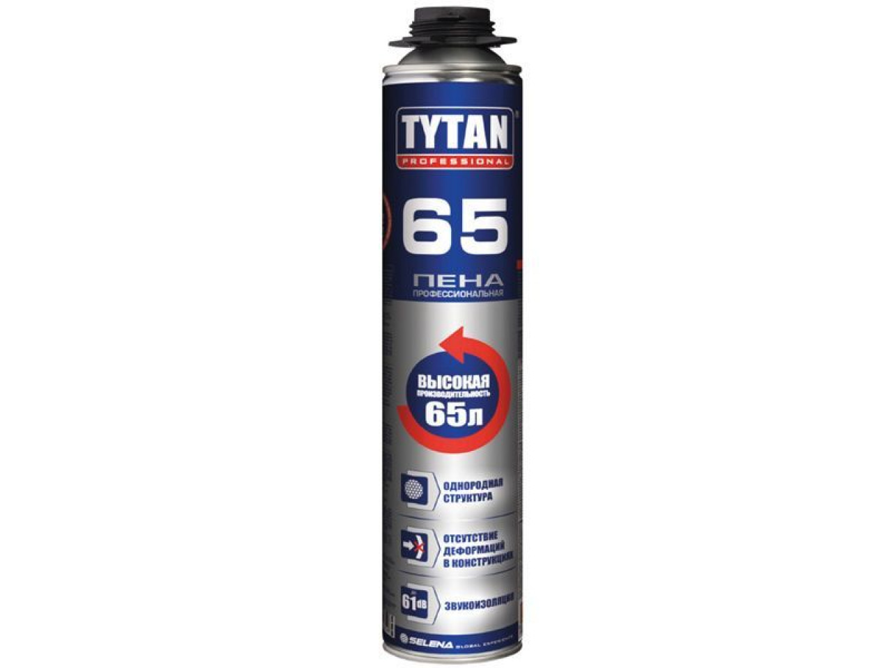 Піна монтажна професійна Tytan О2 65 GUN В3 (750 мл)