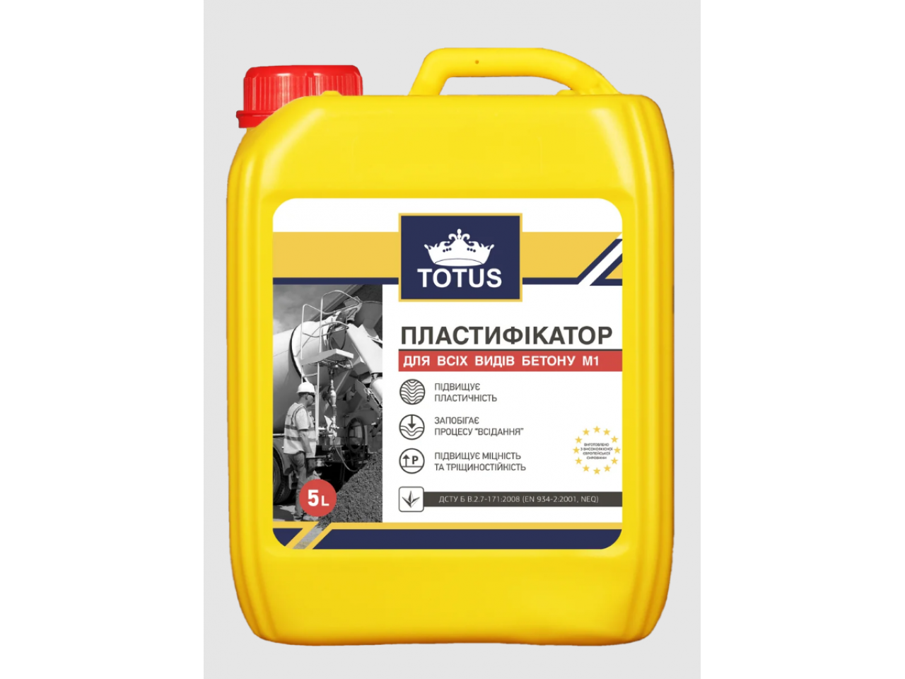 Пластифікатор TOTUS FM1 (Тотус) протиморозний (5л)