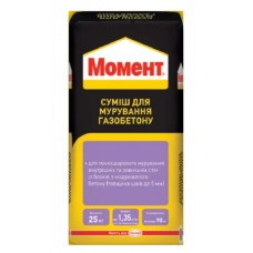 Клей для газоблока Момент 25 кг 