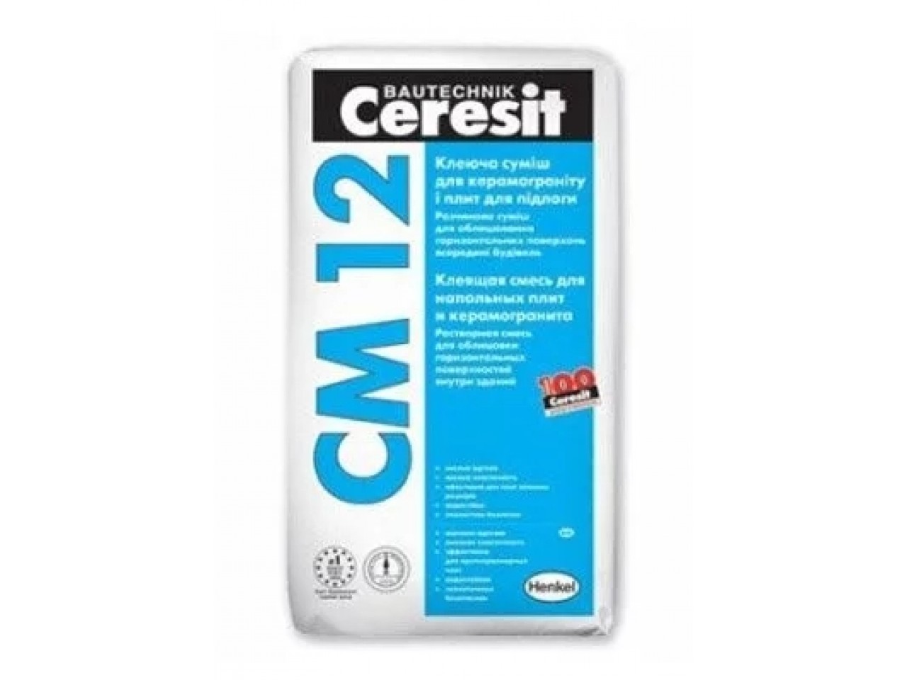 Клей для підлогових плит і керамограніта Церезіт СМ 12 (Ceresit CM 12) 25 кг