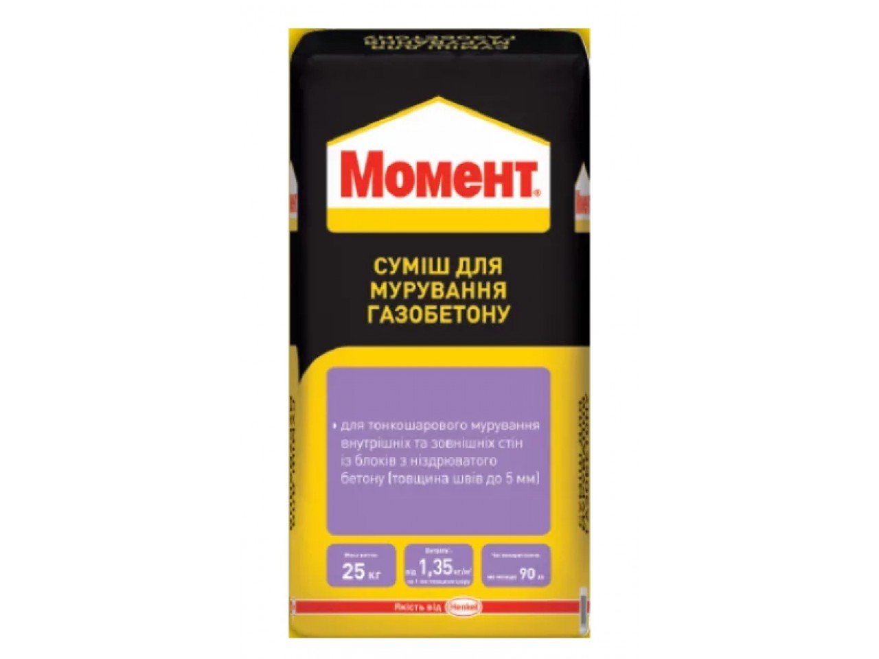 Клей для газоблоку Момент 25 кг