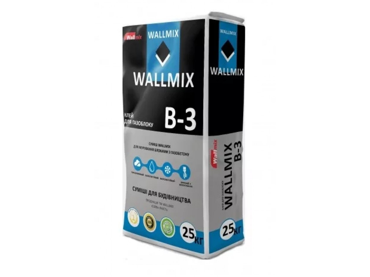 Клей для газоблоку Wallmix B-3 25 кг
