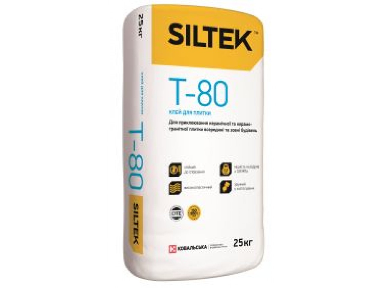 Клей для плитки Siltek Т 80 (Силтек Т 80) 25 кг