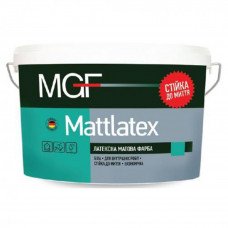 Краска латексная матовая MGF Mattlatex М100 для внутренних работ (7кг/5л)