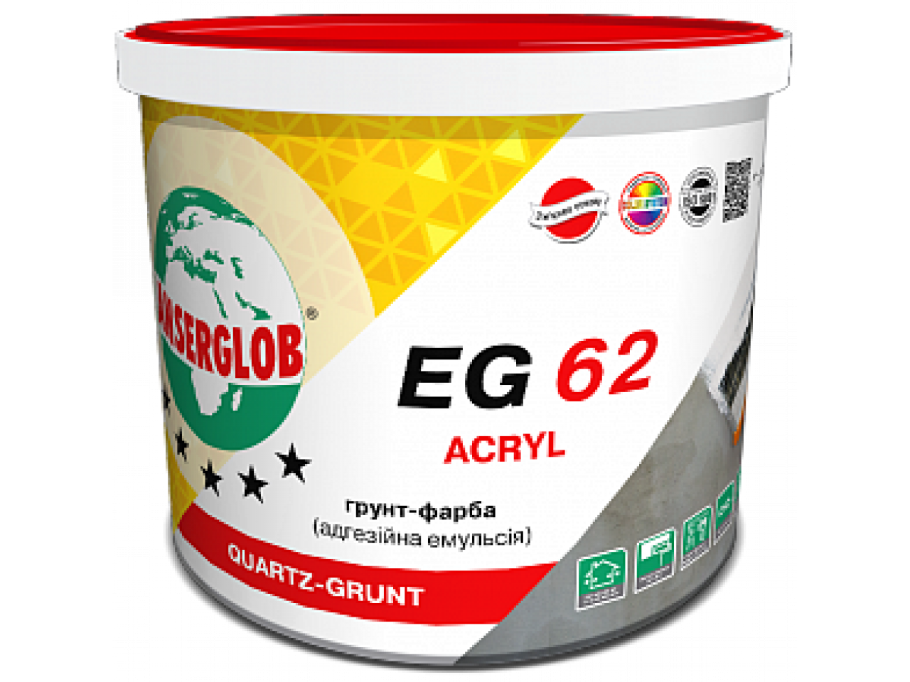 Грунт-фарба Anserglob EG-62 із кварцовим піском (14 кг/10 л)