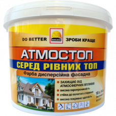 Краска фасадная дисперсионная атмосферостойкая Builder Атмостоп (1,4 кг/1 л)