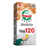 Штукатурка декоративная Anserglob TMB-120 «Камешковая» зерно 2 мм белая (25 кг)
