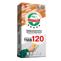 Штукатурка декоративная Anserglob TMB-120 «Камешковая» зерно 1,5 мм белая (25 кг)