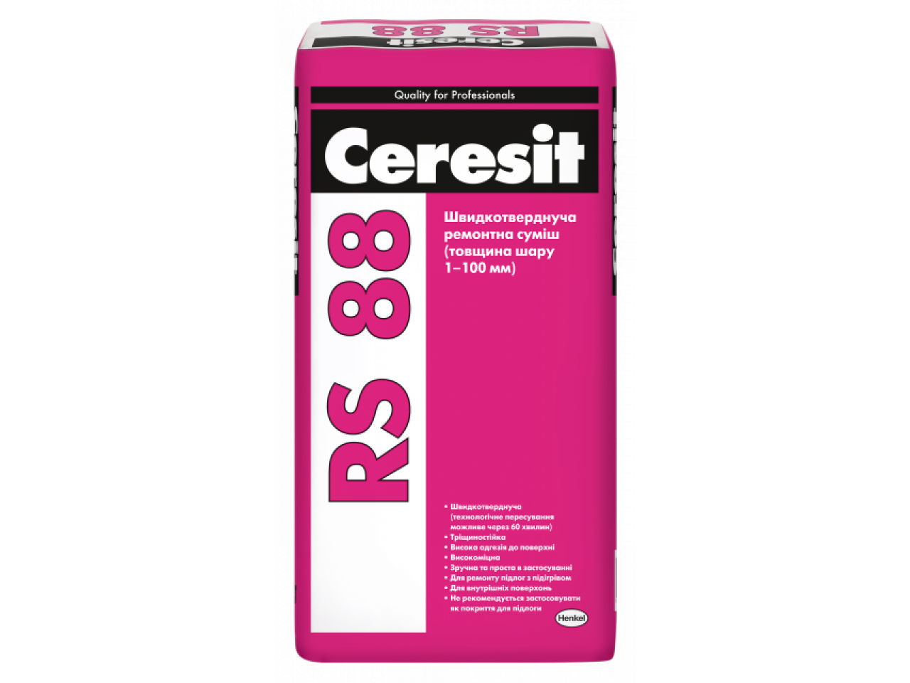 Швидкотвердіюча ремонтна суміш Ceresit Thomsit RS-88 (Церезит RS-88) 1-100 мм 25 кг