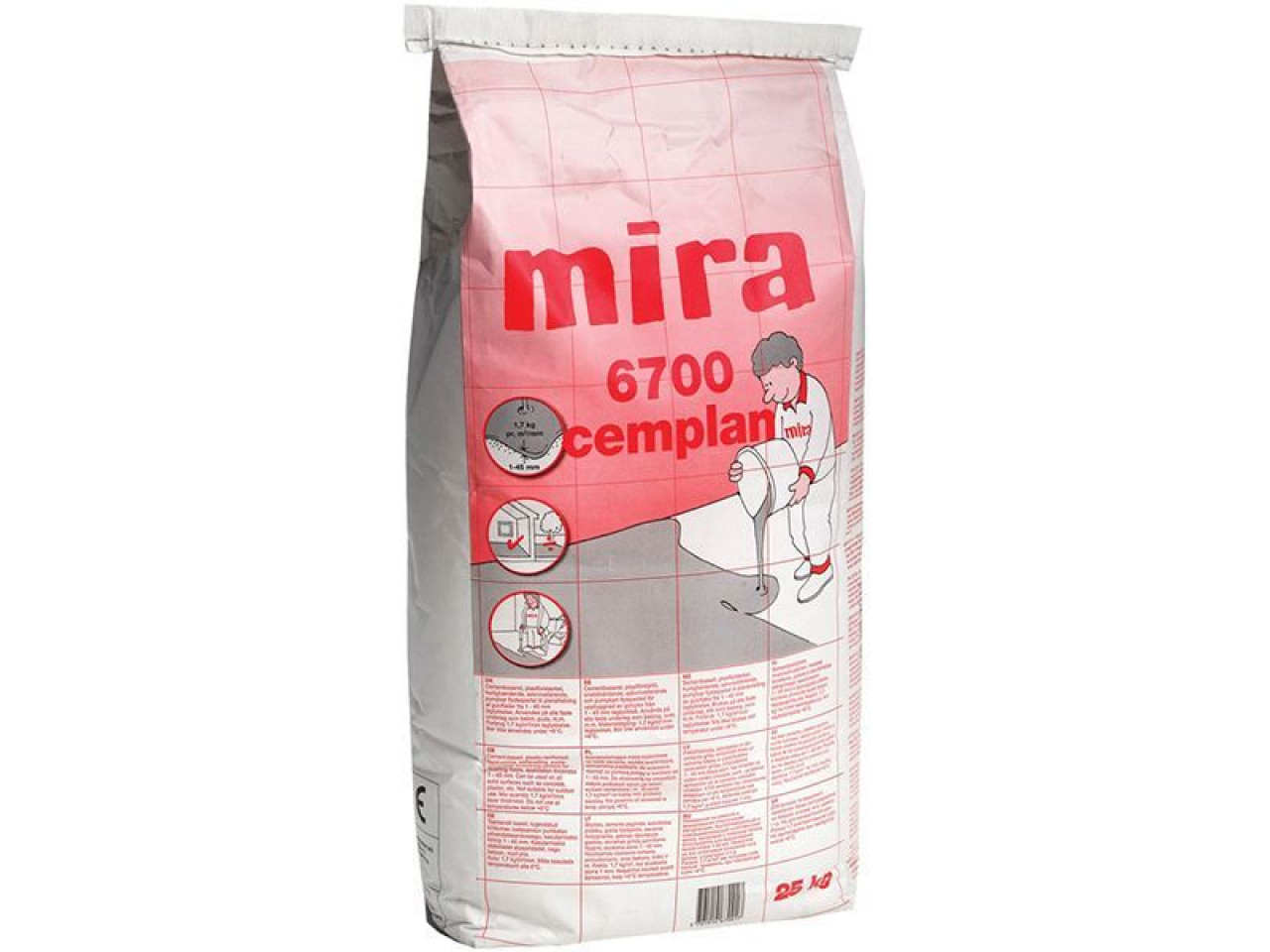 Самовирівнювальна суміш МИРА 6700 (Mira 6700) 1-45мм 25 кг