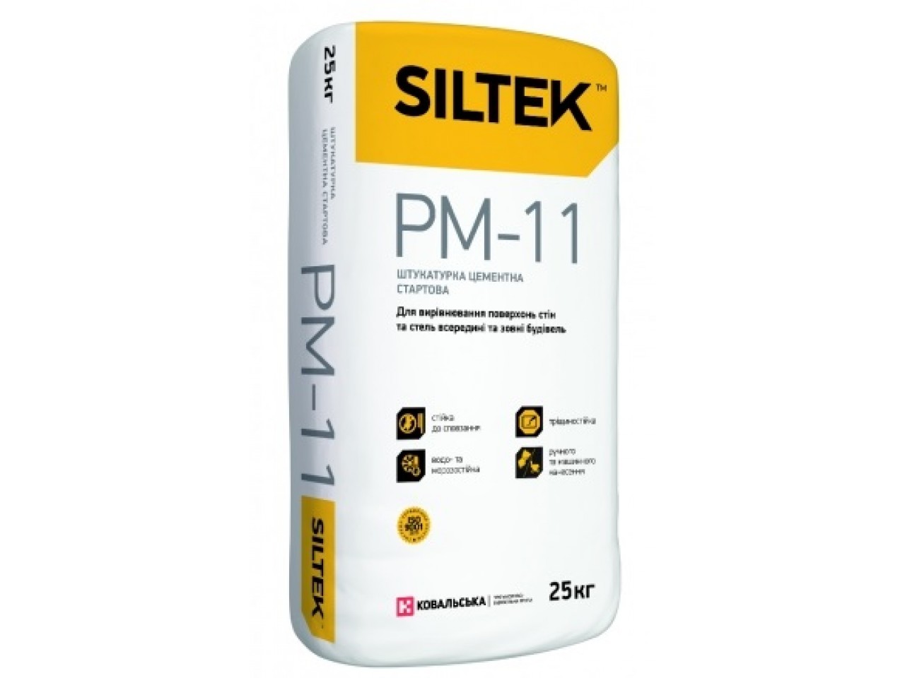 Штукатурка цементная стартовая Siltek PM-11 25 кг