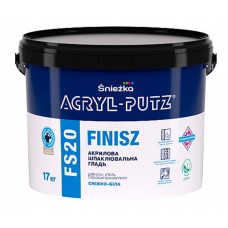 Фінішна шпаклювальна гладь Sniezka Acryl-putz fs 20 finisz білосніжна 17 кг