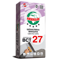 Шпаклевка цементная Anserglob BCT-27 финиш (0,5-4 мм) серая 20 кг