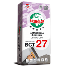 Шпаклевка цементная Anserglob BCT-27 финиш (0,5-4 мм) серая 20 кг Шпаклевка цементная Anserglob BCT-27 финиш (0,5-4 мм) серая 20 кг