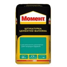 Штукатурка цементная Момент 25 кг