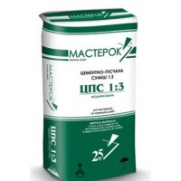 Цементно-песчаная смесь 1:3 ЦПС Мастерок (Mаsterok) 25 кг