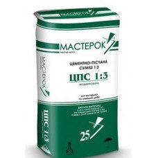 Цементно-піщана суміш 1: 3 ЦПЗ Мастерок (Mаsterok) 25 кг